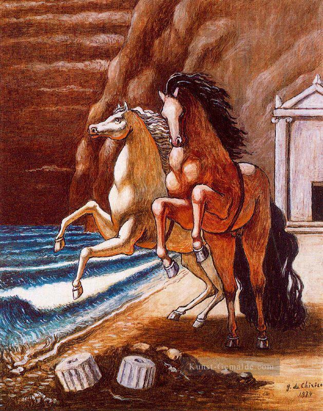 Die Pferde des Apopo 1974 Giorgio de Chirico Metaphysischer Surrealismus Ölgemälde